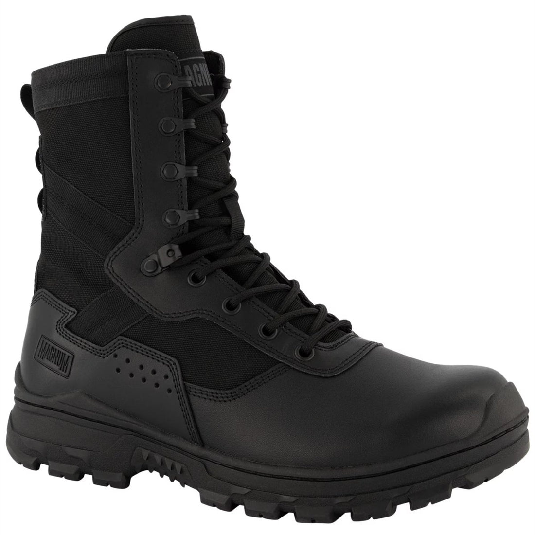 Magnum Scorpion II 8.0 Tactical Boots Quick Lacing System YKK Zippers Black