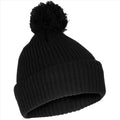 MFH Bobble Hat 3M Thinsulate Insulation Coarse Knit Fleece Lining Black