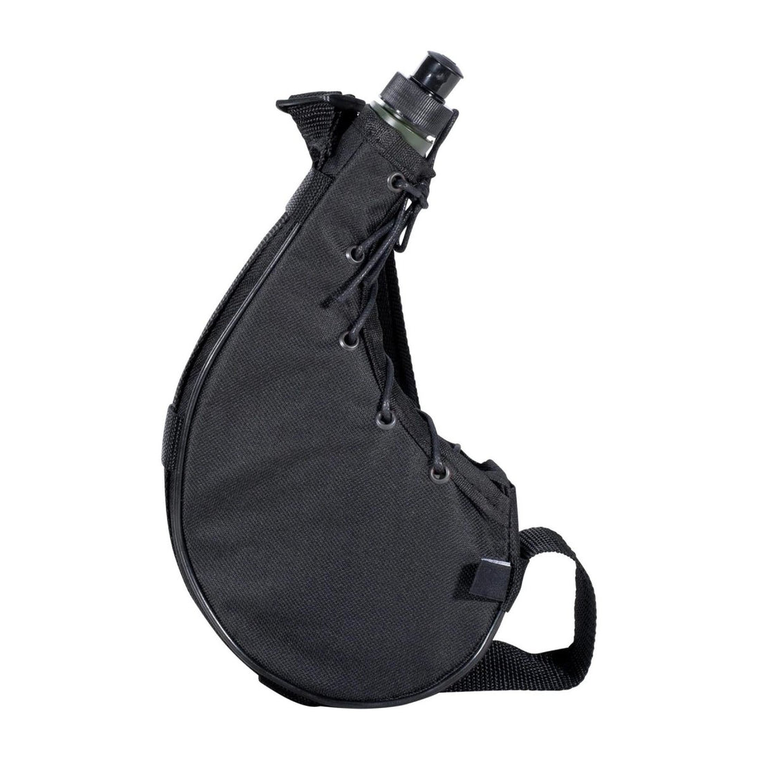 MFH Bota 0.75L Flask Plastic Water Bottle Polyester Cover Included Black