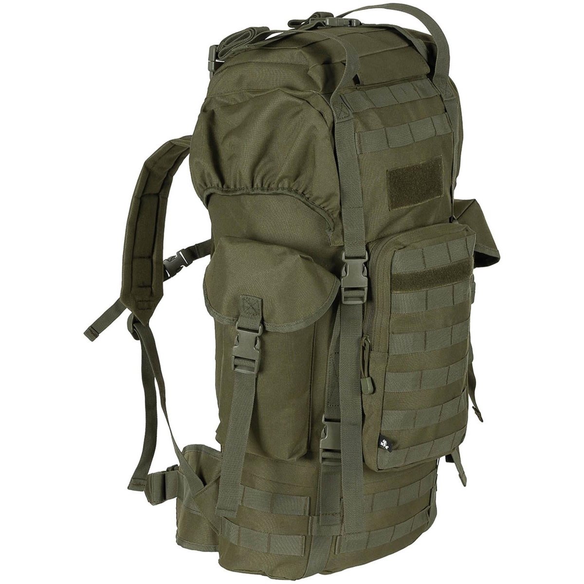 MFH Brand Army BW Combat Tactical MOLLE 65L BASSO DI ASSO DI ALLUMINO NUOVO