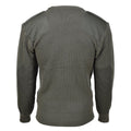 MFH Brand Military style commando pullover stock stitch knit sweater olive NEW
