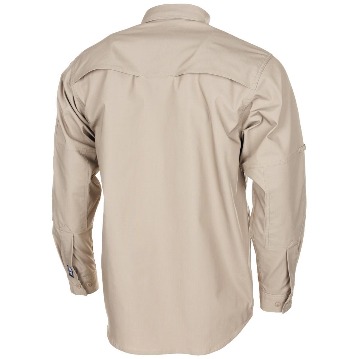 Chemise MFH Attack Manches Courtes Enduit Téflon OD Green - Homme