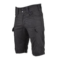 Short de style militaire de marque MFH bermuda noir en coton ripstop robuste uniforme NEUF