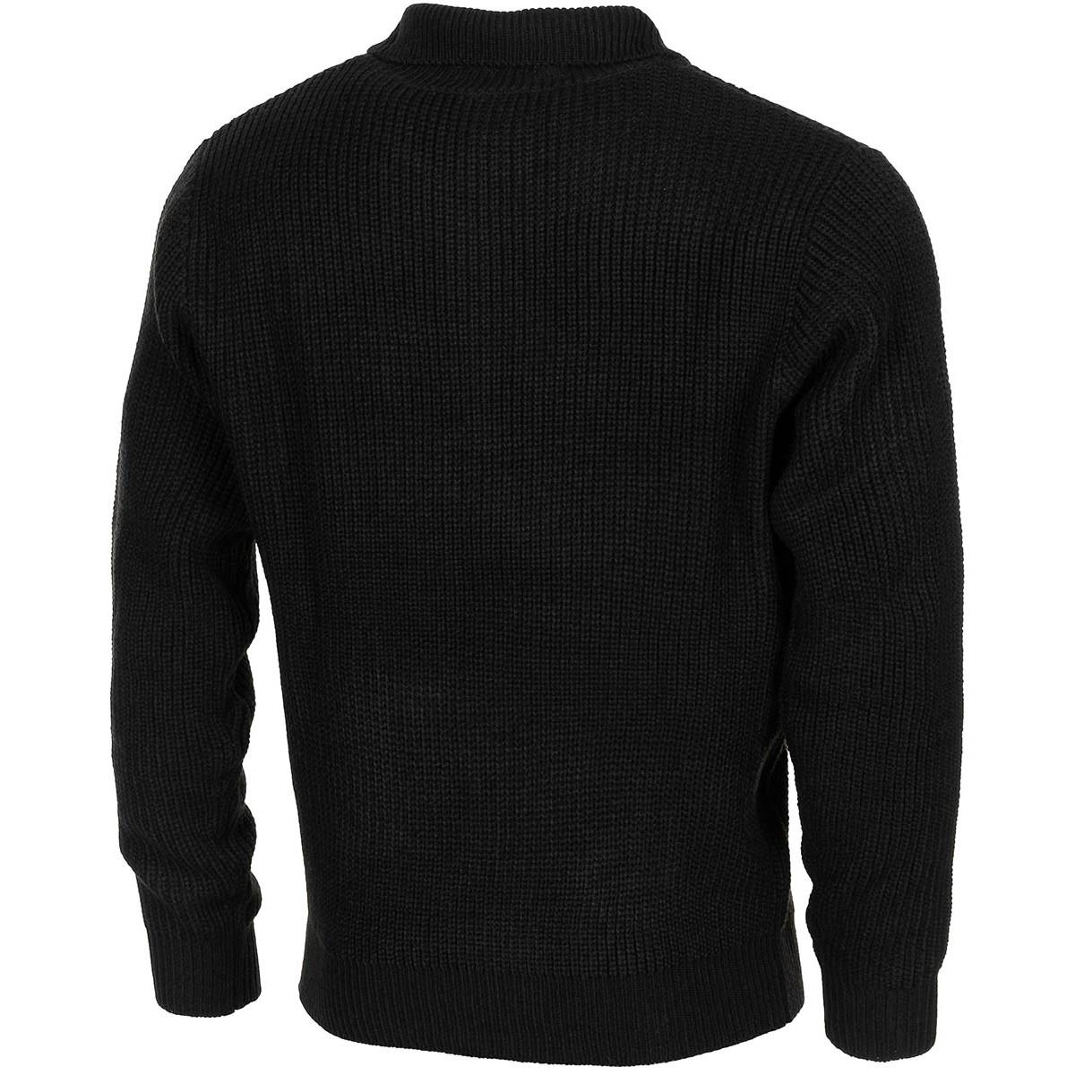 Troyer-Pullover im Militärstil der Marke MFH mit Rippenstrickpullover mit Viertelreißverschluss NEU