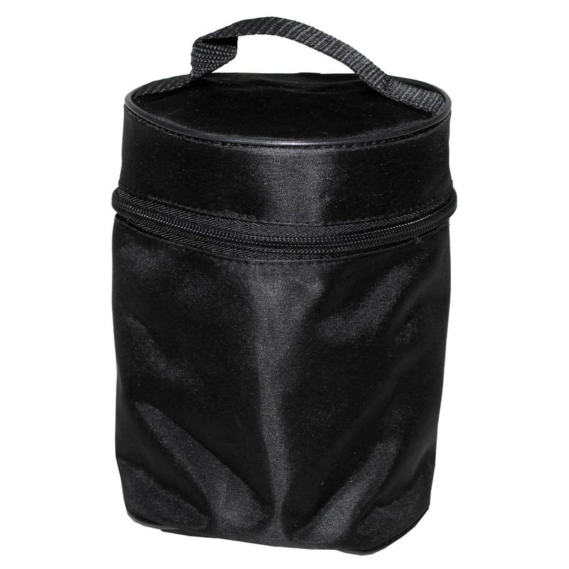 Compact black carrying case with zipper and handle for MFH Brand Petrol Stove camping burner kit storage.