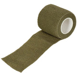 MFH Camo Tape Tissu structurel élastique autocollant 5 cm x 4,5 m Olive