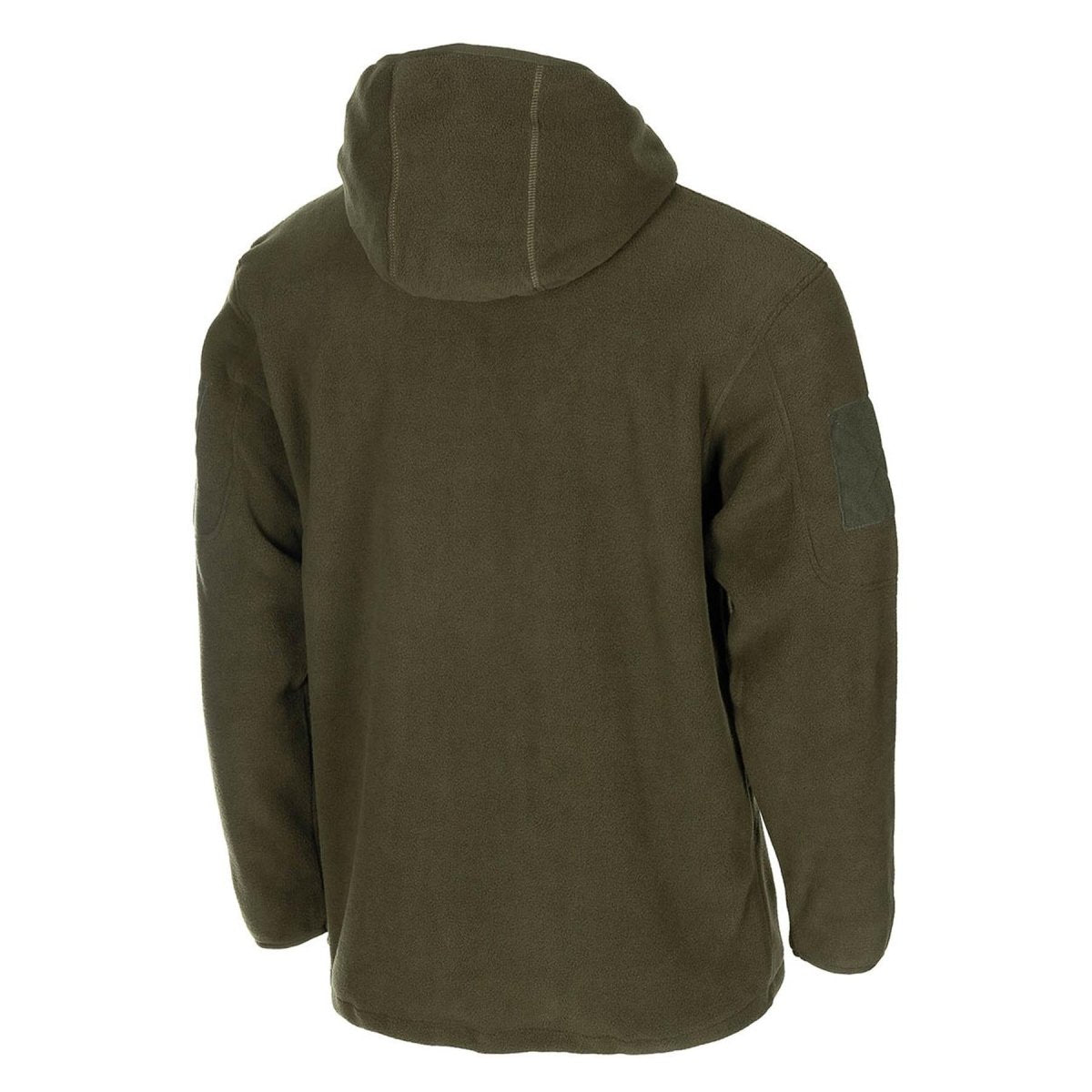 Veste polaire à capuche olive de style militaire MFH, veste tactique de l'armée avec fermeture éclair complète, randonnée, NOUVEAU