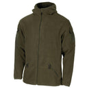 MFH military style olive hoodie fleece jacket tactical army full zip hiking NEW - GoMilitar