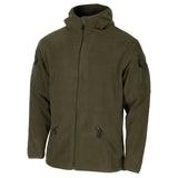 MFH militaire stijl olijf hoodie fleece jas tactisch leger vol zip wandelen nieuw
