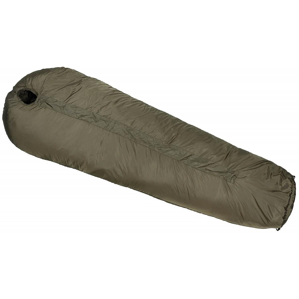 MFH Mummy Sleeping Bag 2 Layer Filling 3 Seasons Compression Sack Olive