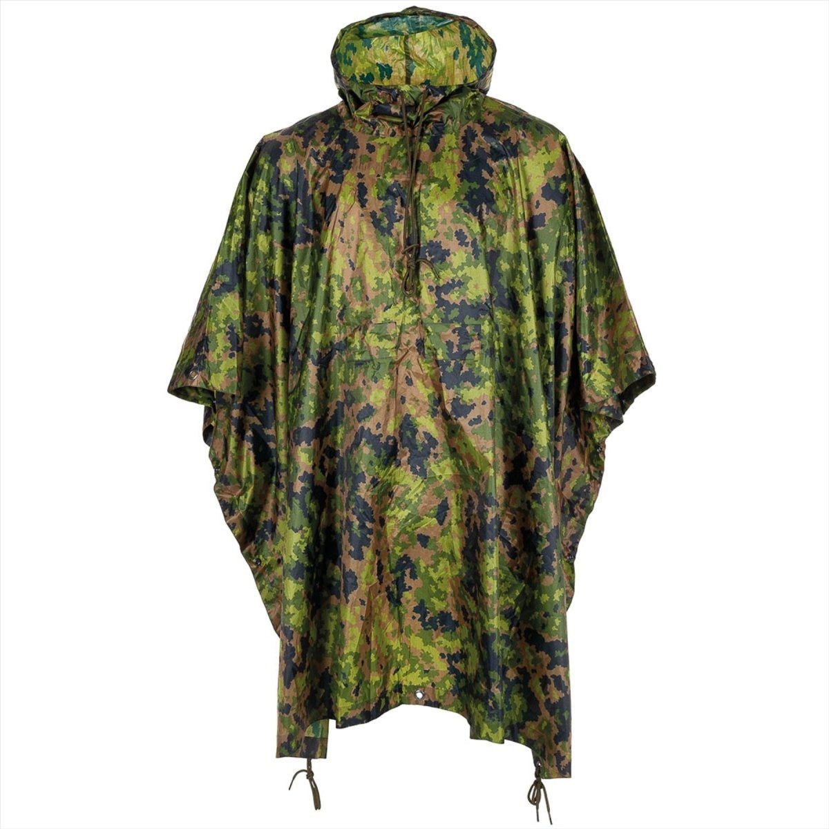 MFH Poncho Zelt mit Kapuzenpu beschichtetes Rip Stop Material Leichtes M05 Tarnung