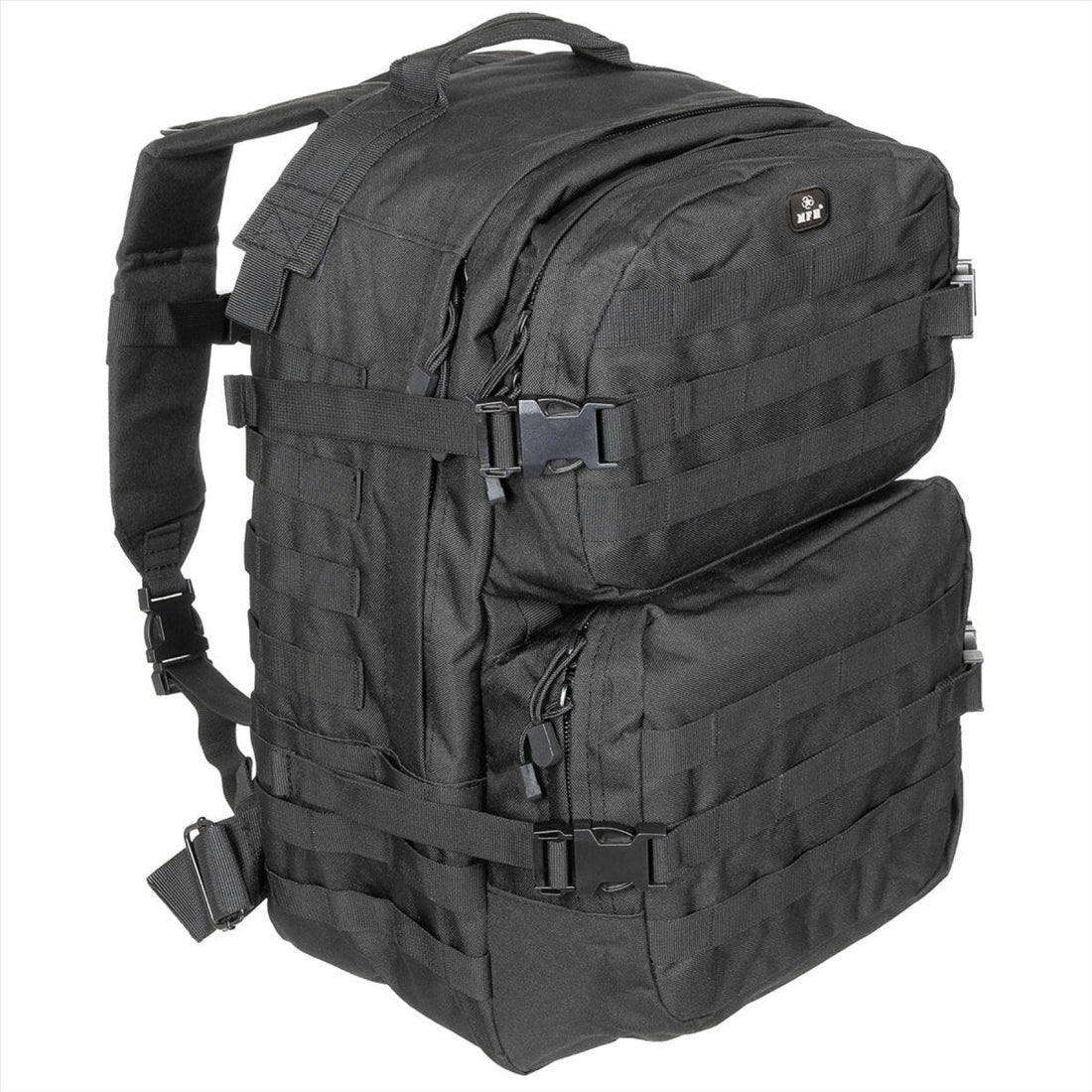 MFH US Assault II Tactical Backpack 40L Ergonomic MOLLE System Hydration Ready