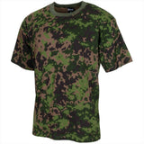 MFH T-shirt in Amerikaanse militaire stijl met ronde hals en korte mouwen Finse M05 Camo