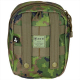 MFH Utility Pouch Two Way Zipper MOLLE Fastening Straps M05 Camouflage