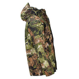 MIL-TEC Ejército Lluvia de la chaqueta de clima húmedo Gen II con forro de lellón impermeable encapuchado