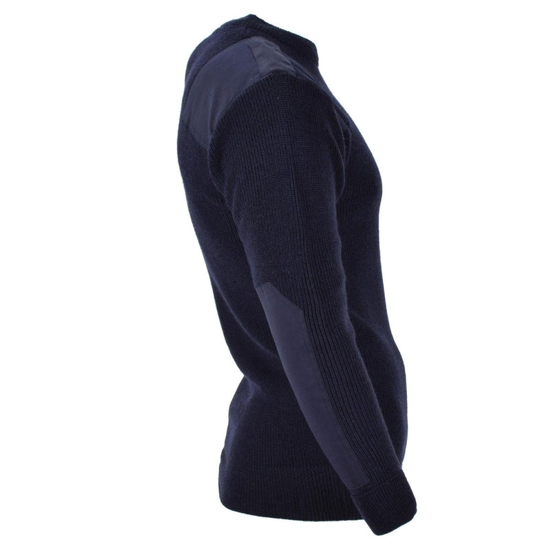 Mil - Tec brand Men Sweater German pullover Commando Jumper Navy Blue sweater Wool - GoMilitar