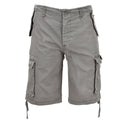 Olivgrüne, vorgewaschene Moleskin-Cargo-Shorts der Marke Mil-Tec im Militärstil für Fallschirmjäger