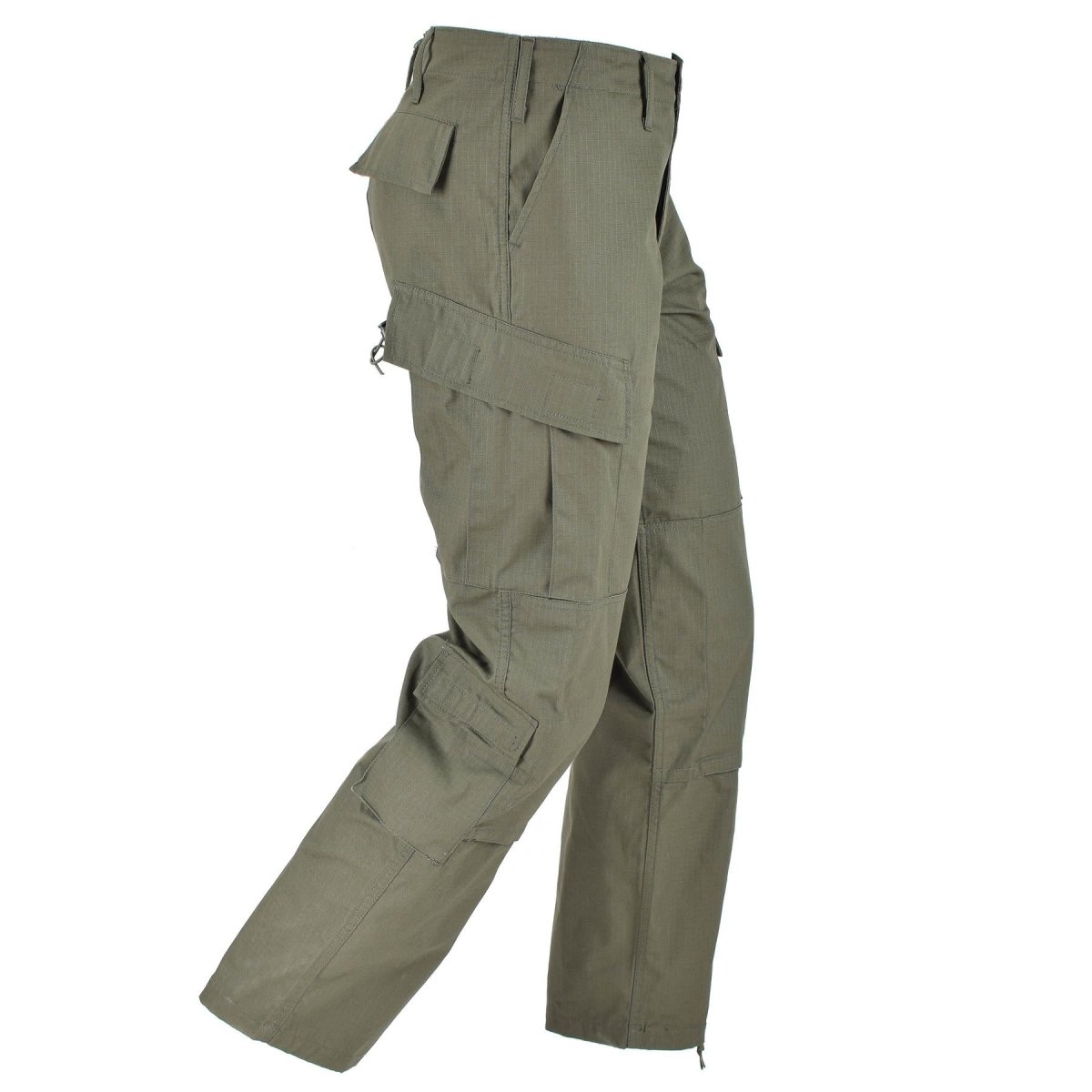 Olivgrüne Ripstop-Cargohose im US-Army-Stil der Marke Mil-Tec für die Kampfuniform der US-Armee