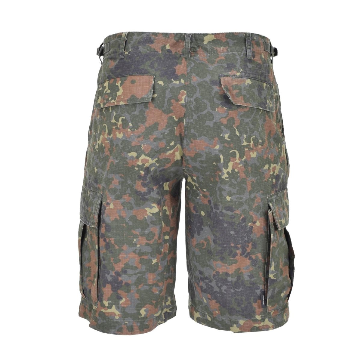 Mil-Tec Brand Militar Militar de EE. UU. Preportado Flecktarn Camo Ripstop Field Shorts