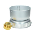 MIL-TEC campingkachel set buiten kookgerei kit alcohol brander aluminium potpan