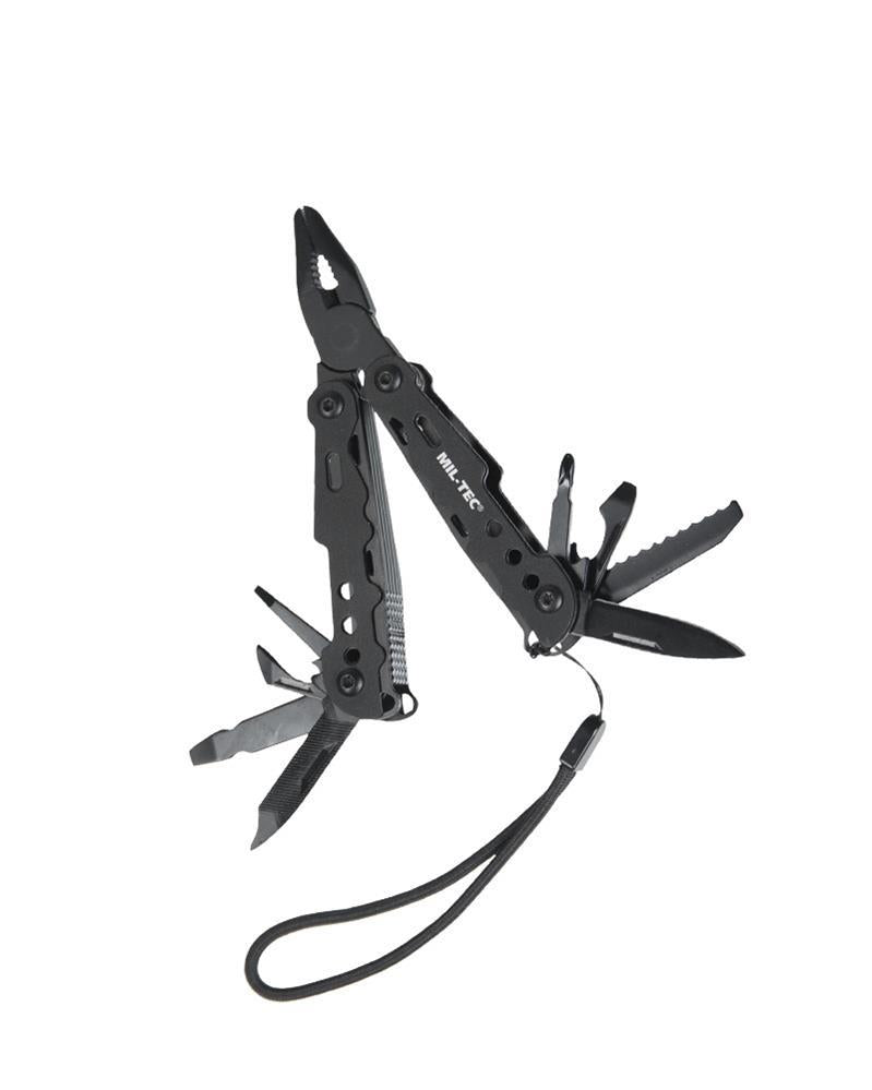 Mil-tec Cobra Multi-Symboll-Taschenmesser Miniatur 2CR13 Stahl Aluminiumgriff