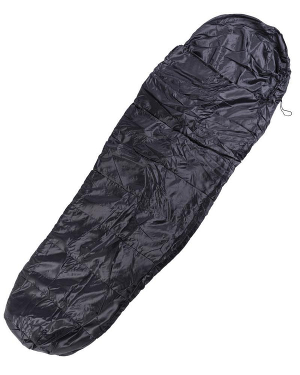 Sac de couchage de commando mil-tec 225cm 2 voies zipper côté gauche légère