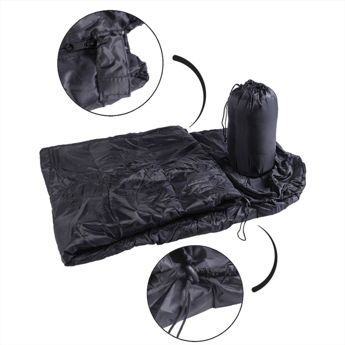 MIL-TEC COMMANDO Sleeping Bag 225cm 2 Way Zipper Left Side Lightweight