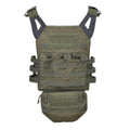 MIL-TEC Dropdown pouch molle type small tactical utility bag front panel olive