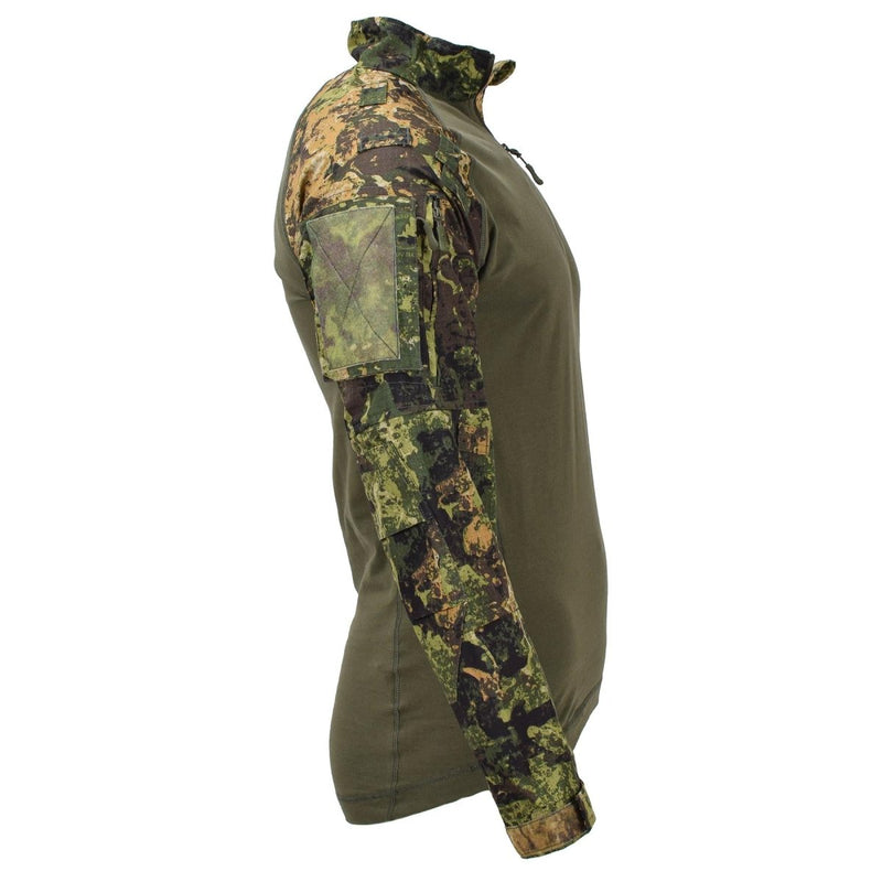 Camisas tácticas de campo mil-tec manga larga camuflaje transpirable ligero