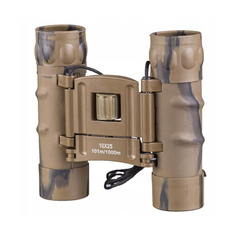 MIL-tec Gen II Collapsible Fernglas 10x25 Diopter Feinsteuerbeutelwüste