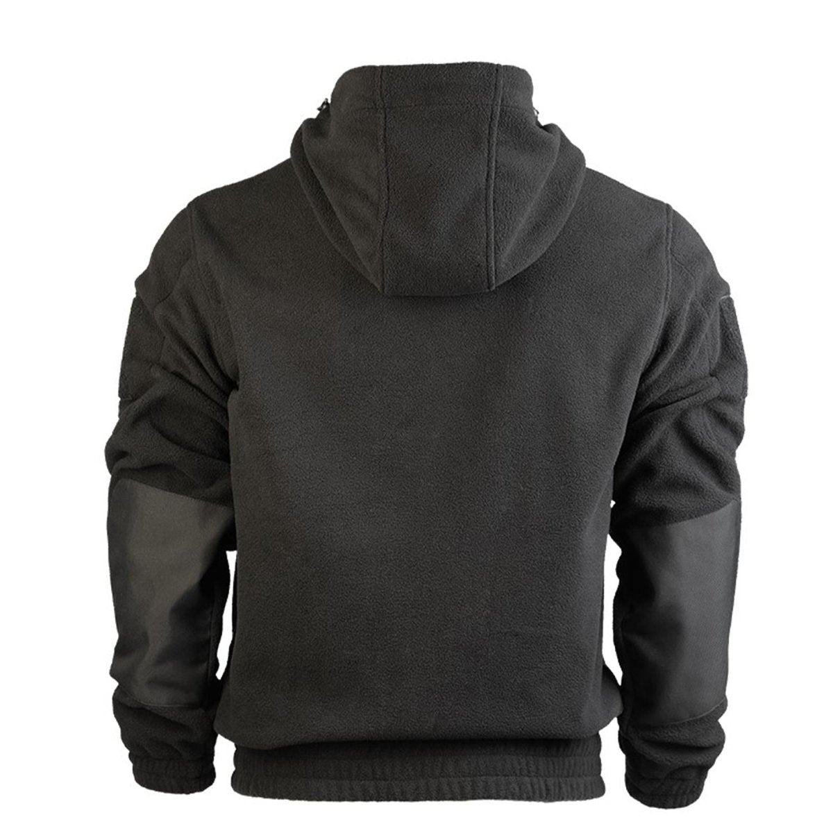 MIL-TEC GEN II fleecejack warm versterkte ellebogen capuchon borstzak zwart