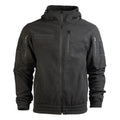MIL-TEC GEN II fleecejack warm versterkte ellebogen capuchon borstzak zwart