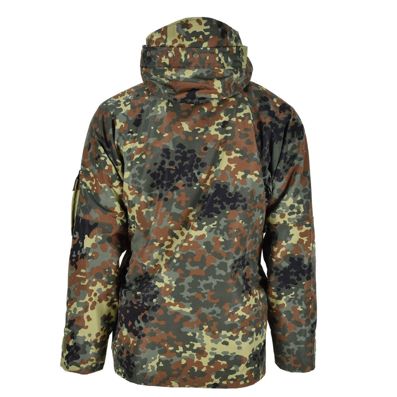 Mil-Tec German army Parka w liner GoreTex camo Flecktarn Waterproof Men Jacket