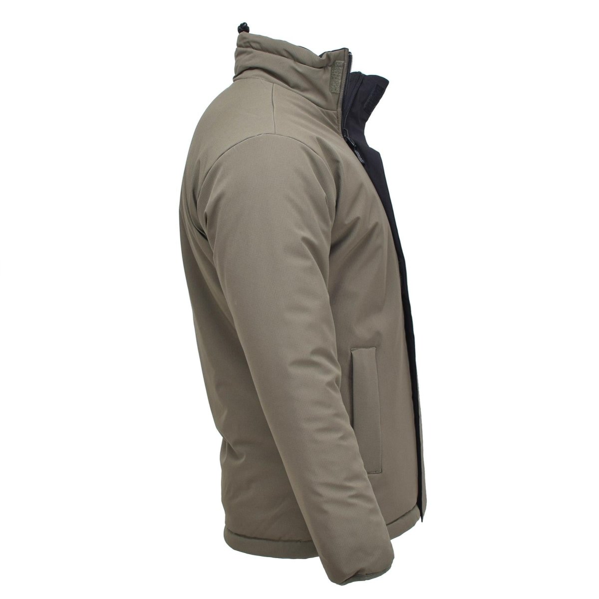 Mil-tec Jacket militar alemana clima frío reversible a prueba de viento negro nuevo nuevo