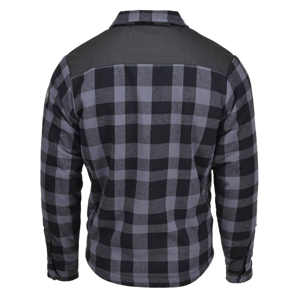 Veste de bûcheron militaire allemande MIL-TEC à carreaux à carreaux noir gris chaud NEUF