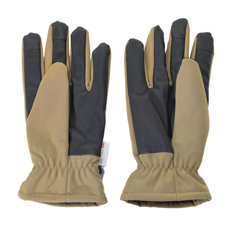 thinsulate handschuhe thermal insulation Rutschfeste Winterhandschuhe Mil-Tec Softshell THINSULATE™ Futter Coyote Winter Herren taktische Thermo