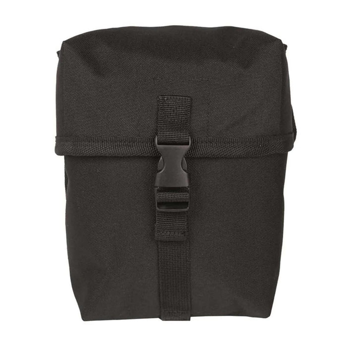 Schwarze mittelgroße MIL-TEC-Universaltasche mit Schnallenverschluss und MOLLE-Kompatibilität für den taktischen Einsatz und den Outdoor-Einsatz