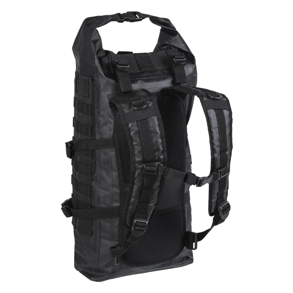 MIL-TEC SEALS DRY-BAG Taktikrucksack Rollrucksack wasserdicht 35L schwarz