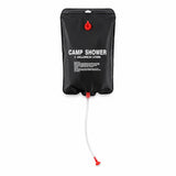Mil-Tec Sac de Douche Solaire 20L Camping Randonnée en Plein Air Sac à Eau Portable Noir