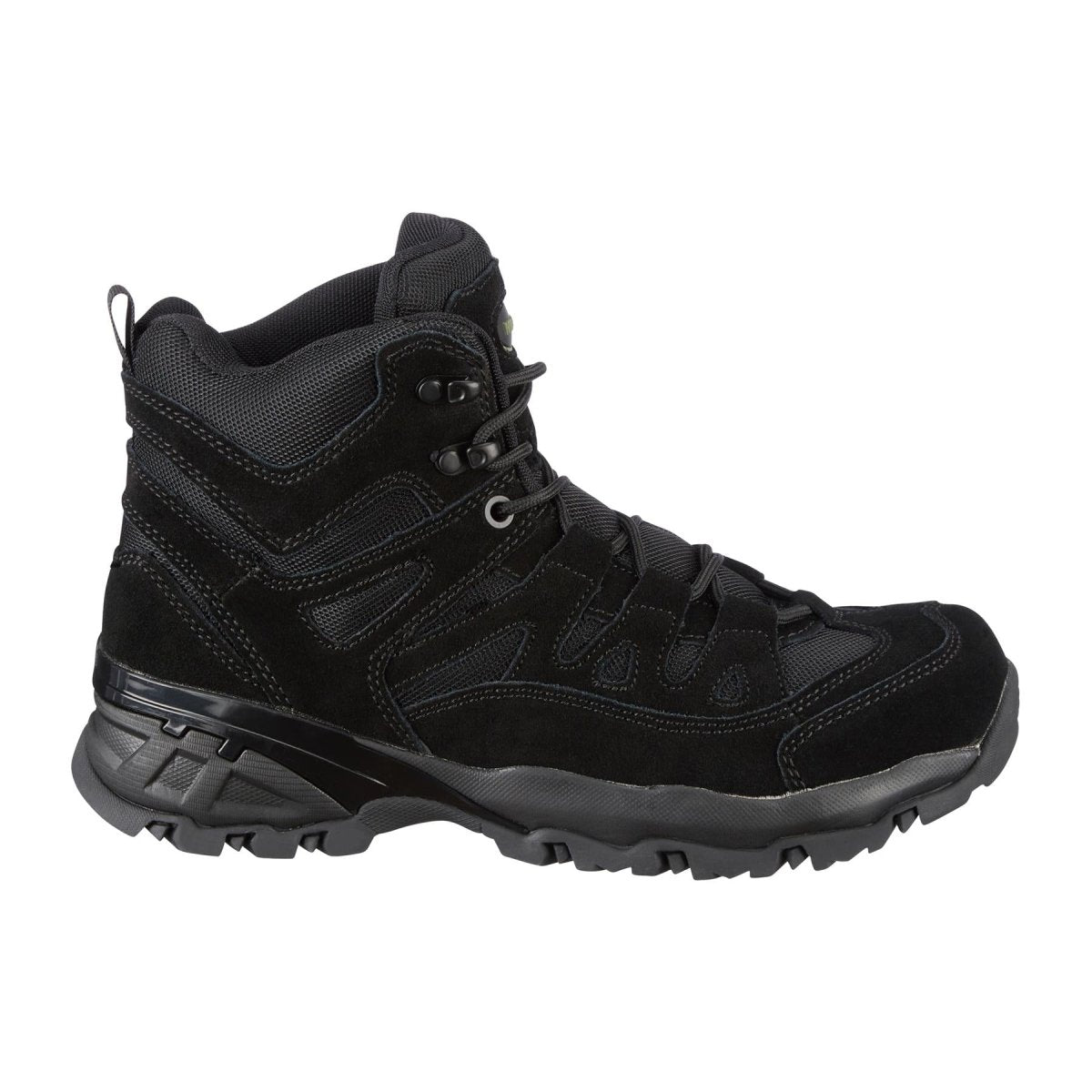 MIL-TEC SQUAD Stiefel halbhoch runde Sohle Camping Outdoor schwarzes Wildleder Schuhwerk