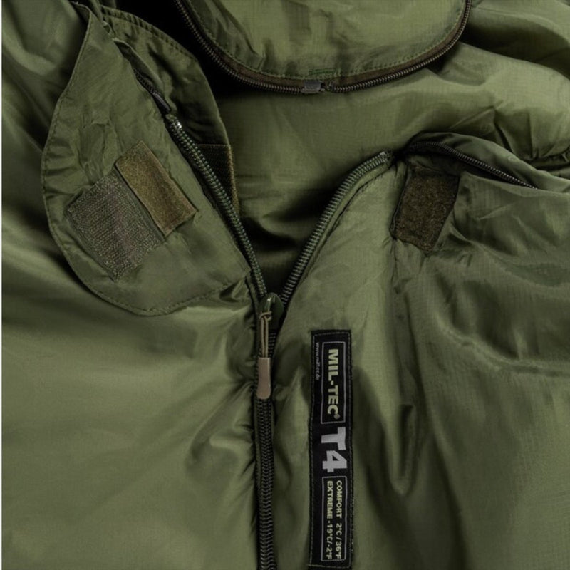 Mil-tec tactical 4 sac de couchage en téflon enduit d'isolation thermolite olive