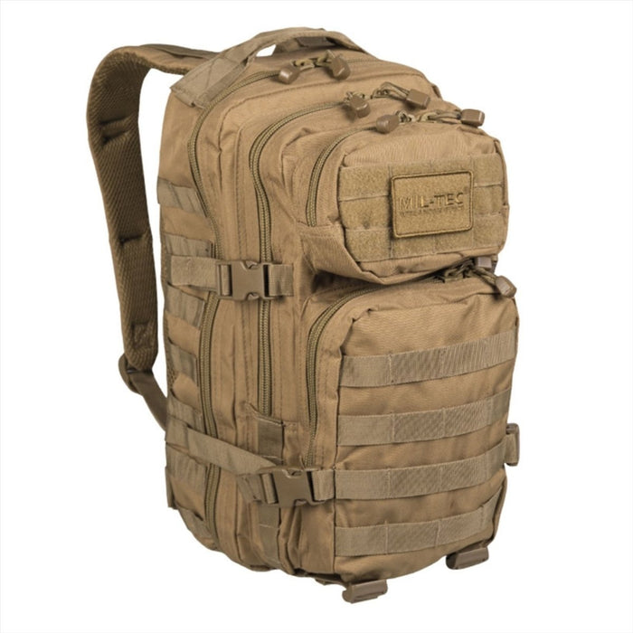 Zaino MIL-TEC US ASSAULT 20L Spallacci ergonomici imbottiti Coyote - GoMilitar