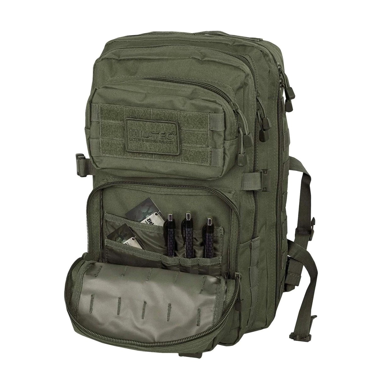 Sac à dos de combat MIL-TEC US Assault pour trekking, randonnée, plein air, 36L, olive