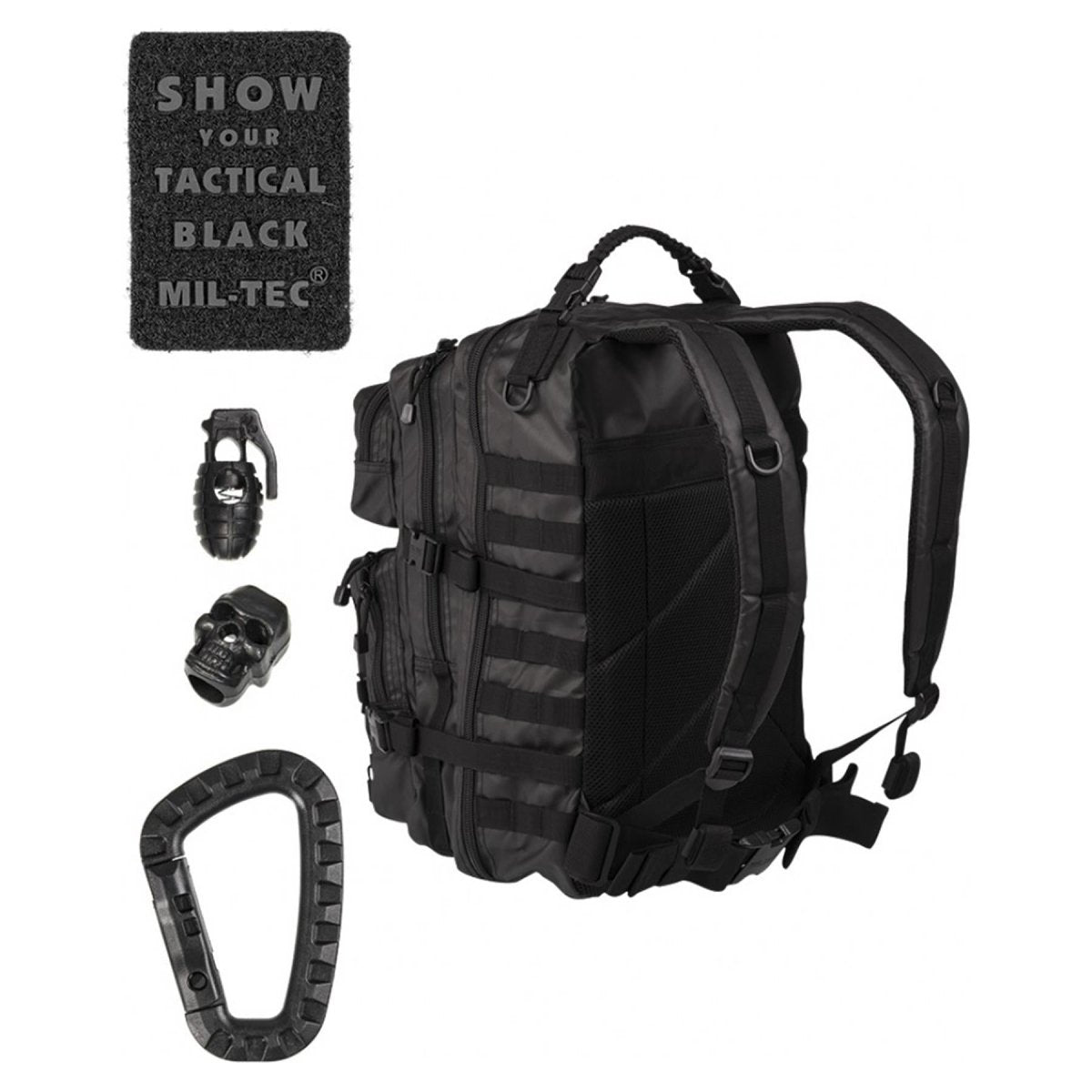 MIL-TEC US Assault Ranger taktischer Rucksack PVC beschichtet 36Liter Wandertagesrucksack