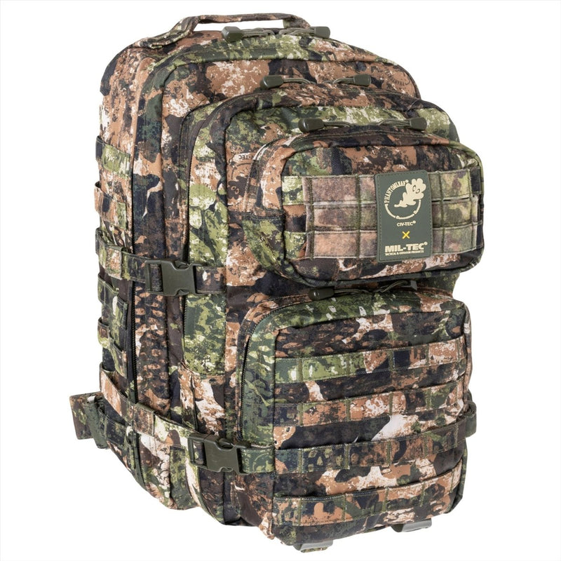 Mil-Tec US ASSALT TATTICAL VEACK TATTICAL 36L Ergonomic FORMATO SHOFE PADDED