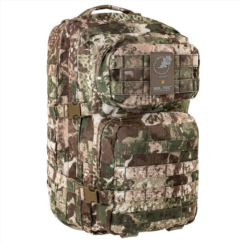 Mil-Tec US ASSALT TATTICAL VEACK TATTICAL 36L Ergonomic FORMATO SHOFE PADDED
