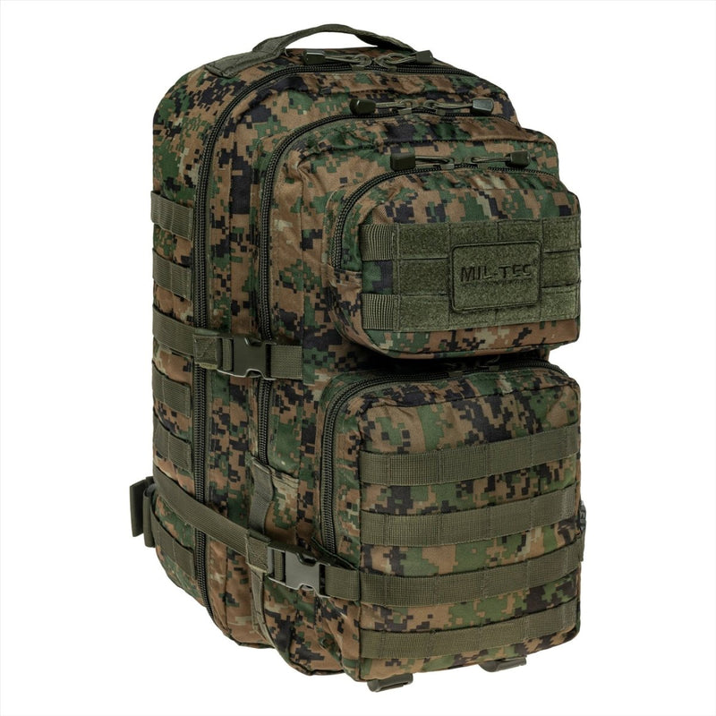 Mil-Tec US ASSALT TATTICAL VEACK TATTICAL 36L Ergonomic FORMATO SHOFE PADDED