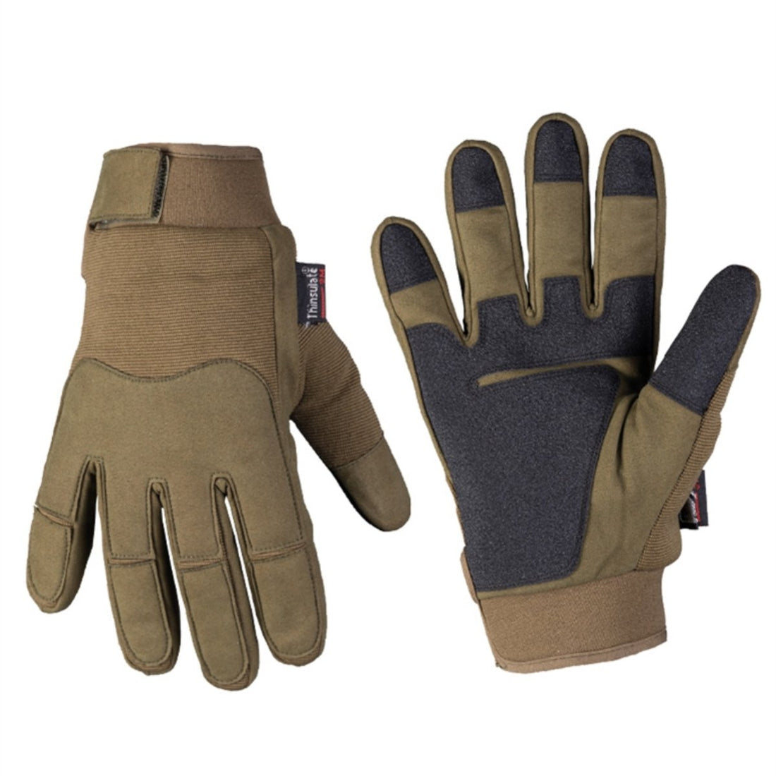 Guantes tácticos de invierno Mil-Tec Thinsulate HiPora resistentes al agua oliva fría