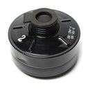 Black Modern Filter CF F3 40mm gasmask cartridge with 40mm threading for respiratory protection display purposes