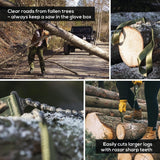 NORDIC POCKET SAW tragbares Survival-Werkzeug hochwertige Wander-Kettensäge orange Griffe
